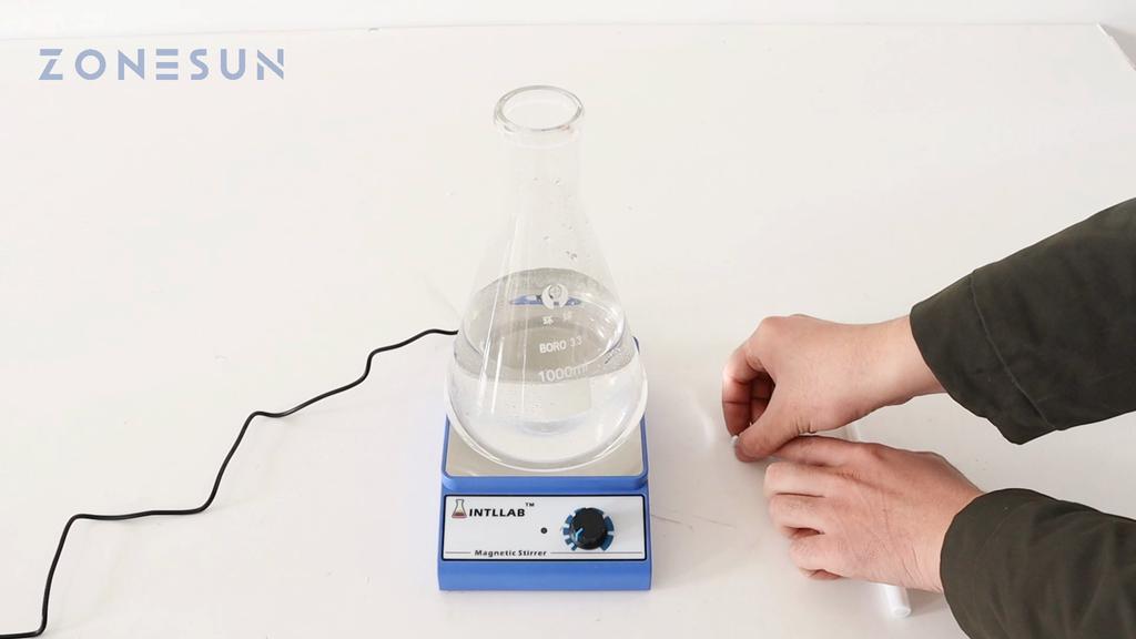 ZONESUN ZS-MSL1 Magnetic Stirrer 3000RPM 3L Laboratory Stirring Plate Liquid Mixer for Chemistry Biology Homebrew Yeast