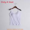 Feuchtigkeitsableitendes Modal-Camisole mit integriertem BH für Yoga und Fitness
