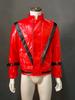 Giacca in Pelle Rossa di Michael Jackson Costume Cosplay per Festa di Halloween Performance sul Palco
