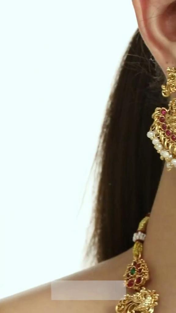 Latest Stylish Fancy Pearl Choker Traditional Jewellery Set for Women | Temple Necklace Set | Festive Wedding Party Necklace