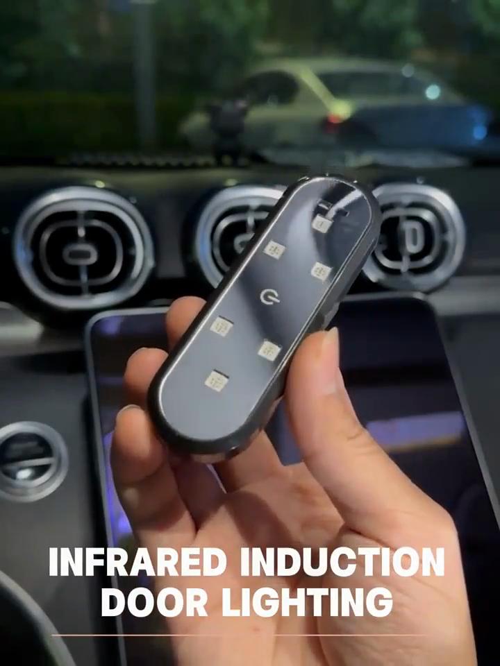 Car LED Welcome Lights Magnetic Door Safety Anti-Collision Accessories for Cars USB Rechargeable Ambient LED Lights