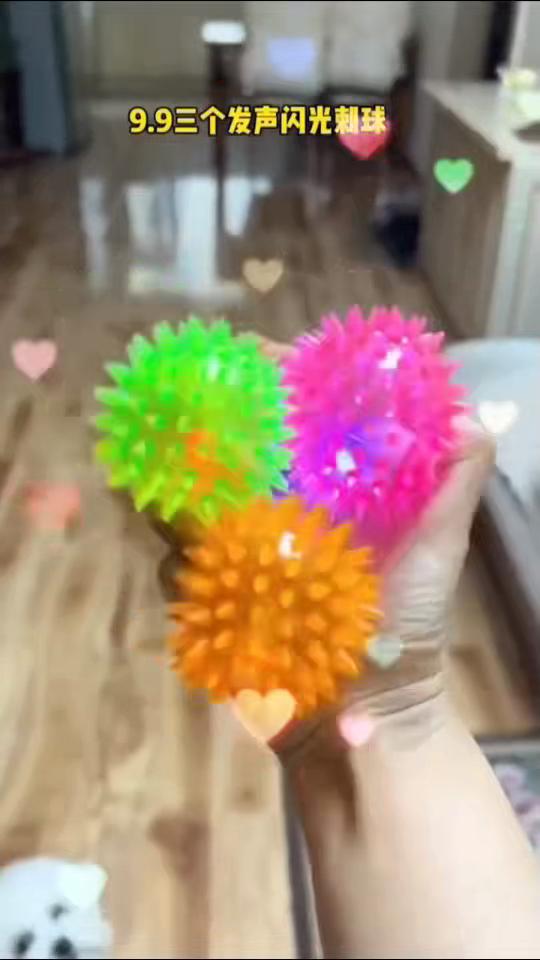 Pet toy ball sting ball puppy glowing sound dog can't bite cross-border Amazon popular cat and dog toys