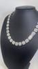 Shiny Round Rhinestone Hip Hop Tennis Chain Bracelet Necklace Set for Women Men Jewelry Gift