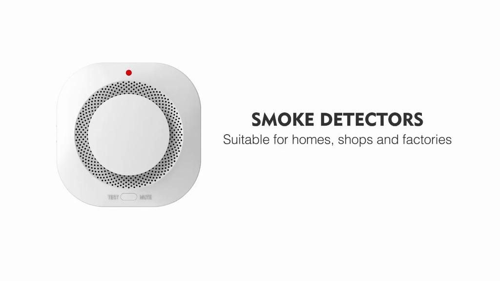 Independent Smoke Detector Sensor Home Office School  Security Fire Alarm System Fire Protection