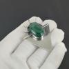 Natural Malachite Gemstone Silver Pendant in 925 Sterling Silver- Handmade Design, Everyday Wear Jewelry, Unique Pendant Wadding Gift