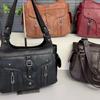 Damska torba Hobo Vintage Miękka skóra PU Torba na ramię Duża pojemność Wielokieszeniowa Codzienna torebka na ramię z regulowanym paskiem Uniwersalna Torba do codziennych dojazdów