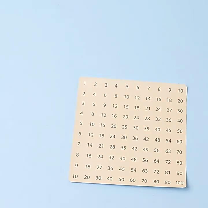 Educational Math Toy With Wooden 1-100 Number Board For Early Learning And Brain Development