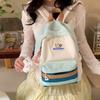 Student Class Schoolbag Color Block Women's Travel Lightweight Backpack Commuter Backpack