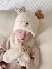 Winter Baby Hat &Scarf Set With Bear Ears- Soft Fleece Lined Beanie & Scarf For Infants Toddlers Boys Girls