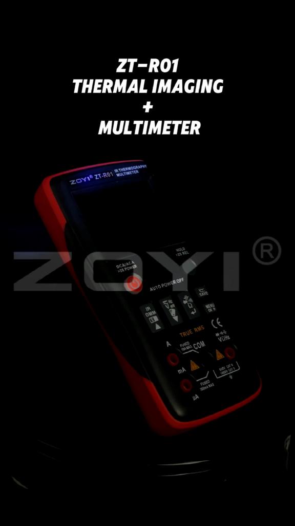 ZOYI ZT-R01 2-в-1 тепловизионный мультиметр, профессиональный цифровой мультиметр с ИК-камерой, разрешение 32x32, 25000 отсчетов, T-RMS