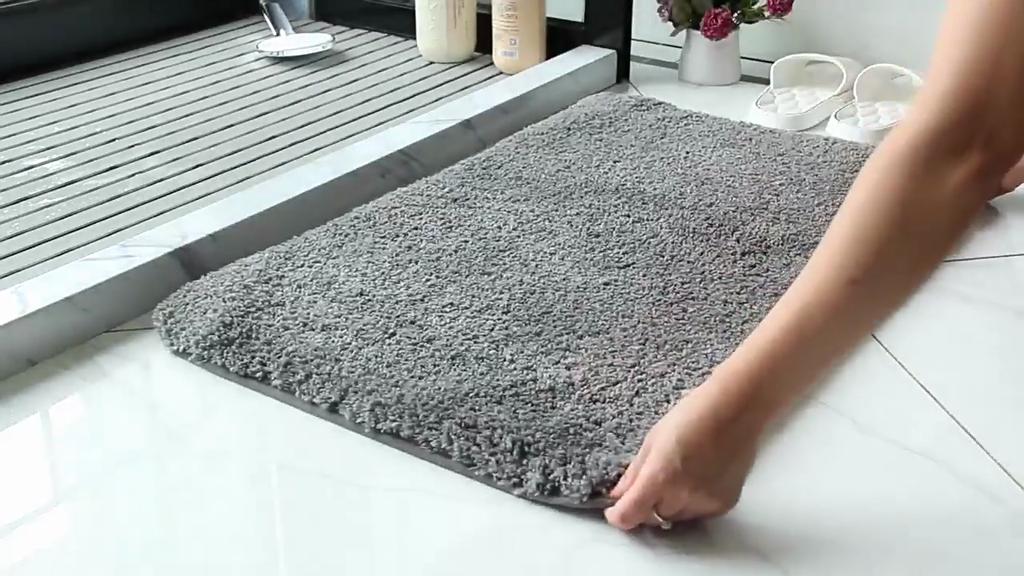 Thickening Bathroom Cashmere Mat Bath Non-slip Carpets In Wash Basin Bathtub  Floor Rug Shower Room Doormat Memory Foam 3D Pad