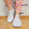 Women Flat Crystals Sneakers Breathable Casual Shoes Sport Shoes Outdoors