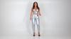 Shascullfites Melody Regular Silver High Waist Leather Leggings Women Metallic Leggings for Fitness Woman Pants