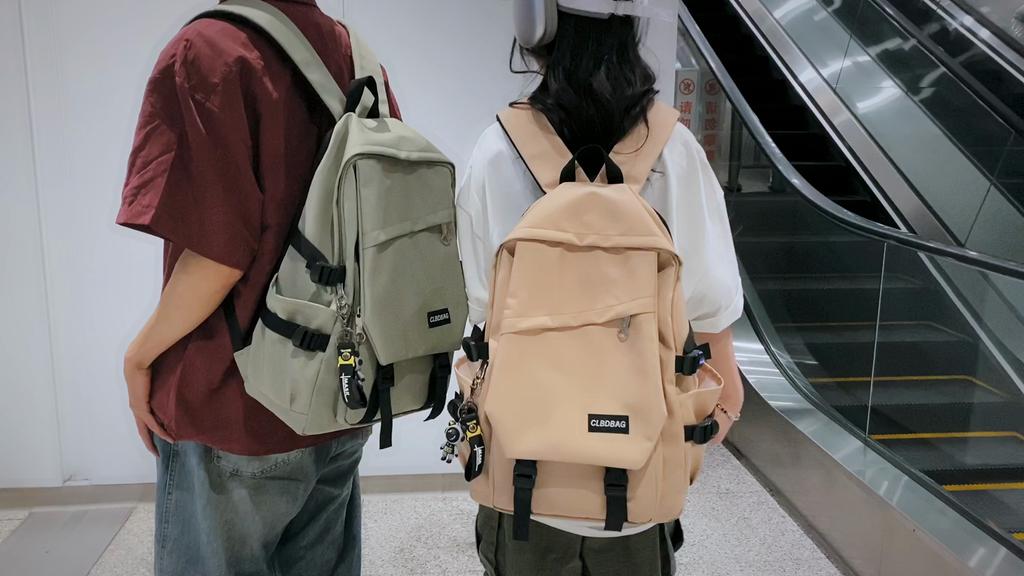 Three-Piece Backpack Set Middle School Student Schoolbag Men's Multi-Layer Backpack Large Capacity Nylon Computer Bag