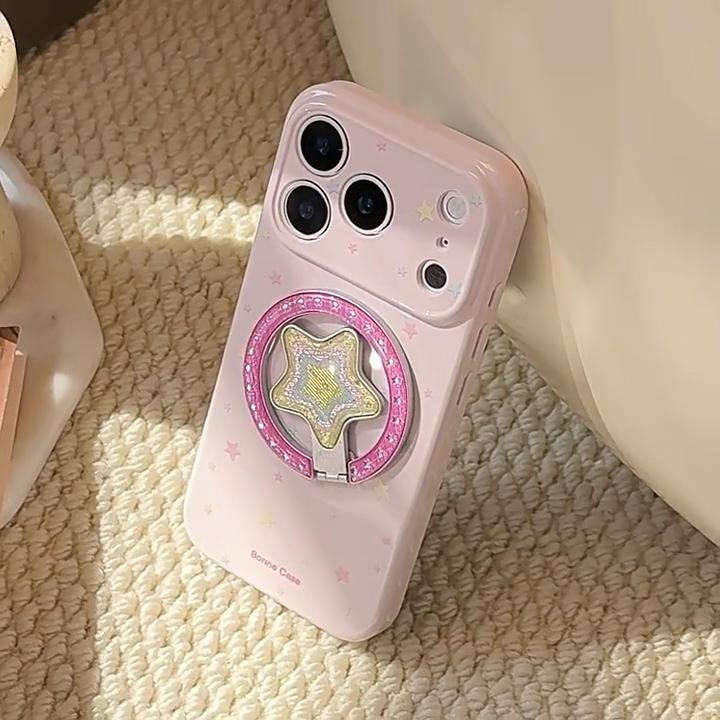 Star Magnetic Mount Phone Case for iPhone 16, iPhone 17, iPhone 17 Pro Max
