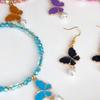 5Pcs Alloy Drip Oil Double Hanging Butterfly Charms Pendant For Women Kids Necklace Bracelet DIY Jewelry Making Accessories