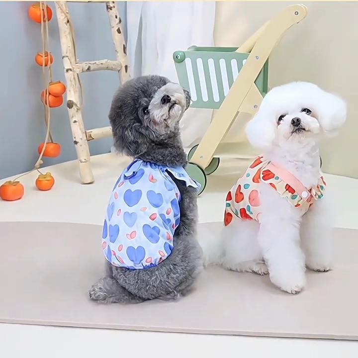 Summer Pet Dog Clothes Breathable Thin Coat for Small Medium Dog Vest Cat Clothing Puppy Shirts Kitten Jakcet for Chihuahua Corgi Poodle Teddy Bulldog