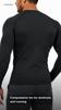 Men's Long Sleeve Compression Shirts Quick Dry Stretchy Workout Gym Athletic Tops