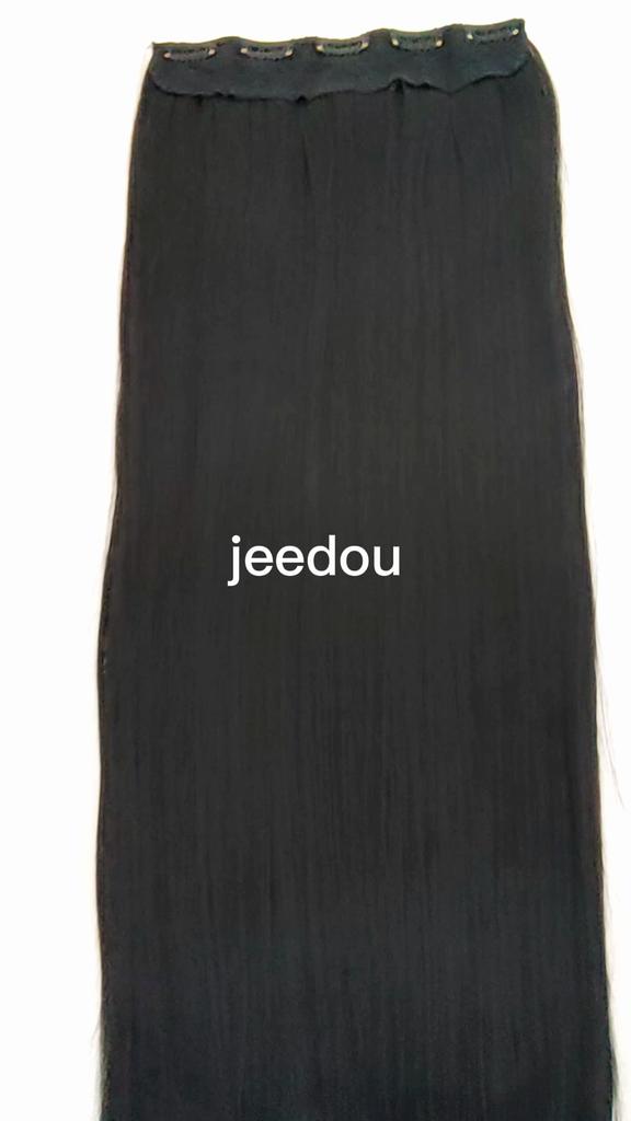 Synthetic Hair Longer More 80cm 32inch One Piece Clip In Hair Extension Invisible Hairpiece Cosplay Props