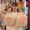 Style Cute Canvas Backpack With Zipper Closure And Internal Organizer For Daily Use