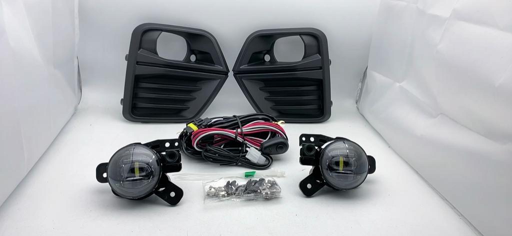 LED Fog Light Set Assembly For Chevrolet Colorado 2023 US Foglamp Headlight Cover With Radar Hole Frame Wire Car Accessories