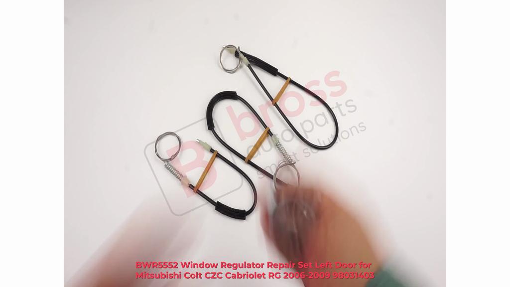 BWR5552 Window Regulator Repair Set Left Door for Mitsubishi Colt CZC Cabriolet RG 2006-2009 98031403