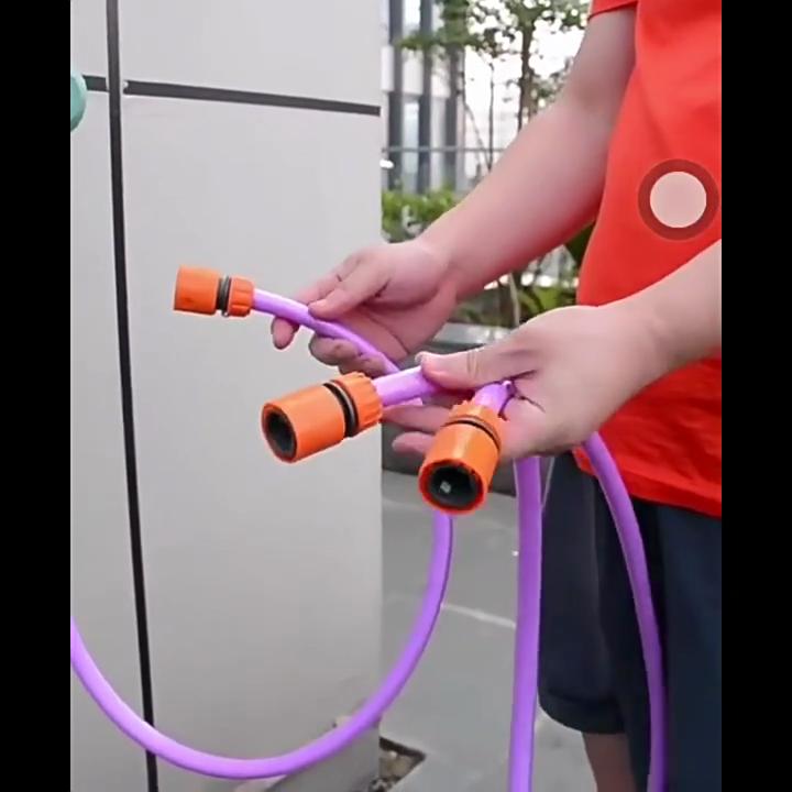 Y-Shaped 3 Way Hose Connector Splitter Garden Water Splitter