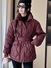 Fashion Winter Woman Parkas With Belt Loose Thick Warm Jackets Women's Coats