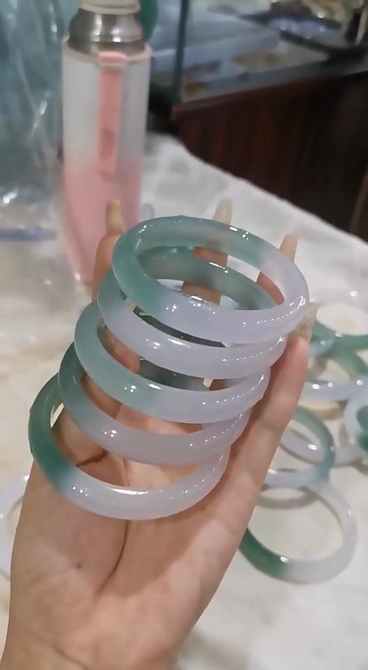 1 Pc Natural Jade Bangle Fashionable Charm Jade Bangle Women's Gift
