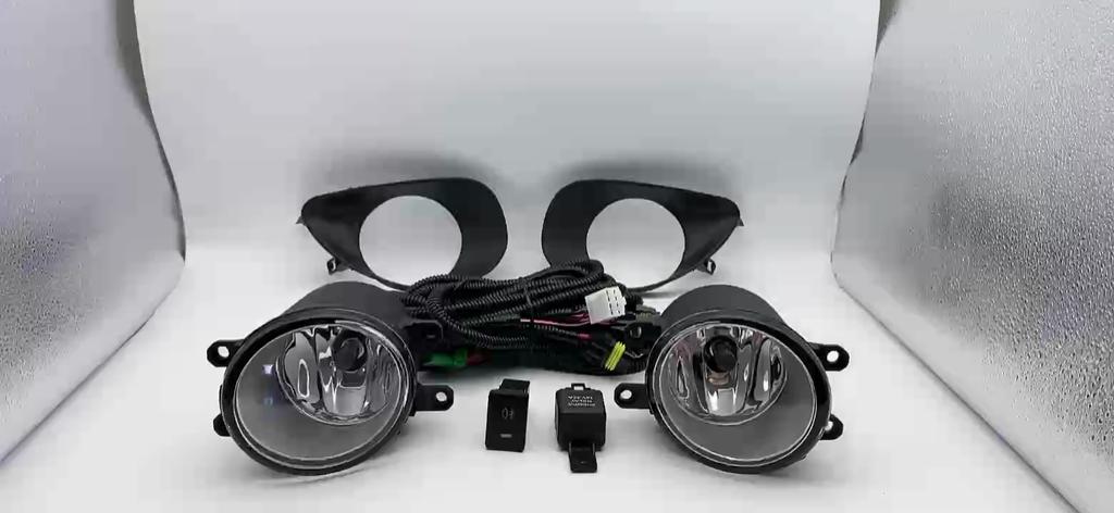 1 set Fog Lights Headlight For Toyota Yaris Hatchback Vitz 2006 2007 2008 2009 2010 Cover Grill Bezel Front Bumper Fog Light