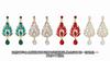 Long Water Crystal Earrings With Flower And Wheat Elements For Womens Occasion Accessories