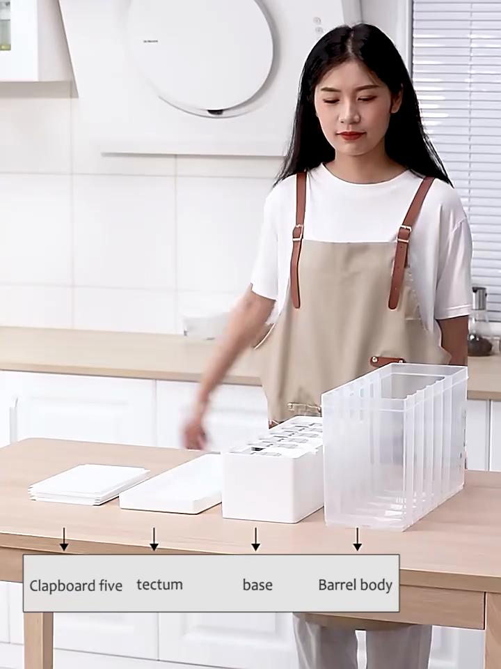 1 stück Reis Spender Lebensmittel Spender, 26LB Reis Trommel, 6 Grids Lagerung Trockenen Lebensmittel Spender, getreide Lagerung