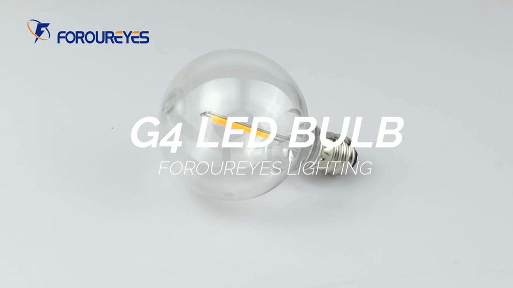 20 Pack G40 E12 LED Bulb 1W Warm White Globe Light 5V 24V 110V 220V Dimmable LED for Waterproof String Lights Garden Decoration