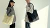 Canvas Bag Large Capacity Men Women's Shoulder Bag Student Class Hand Tote Bag