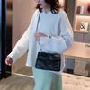 Yogodlns Rivet Shoulder Bags for Women Solid Color Chains Crossbody Handbag Leather Purse Tote