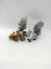 Modelo de Ardilla Piel Sintética Realista Lindo Roedor Miniatura Figurita Adorno Artesanía Mini Estatua de Ardilla Falsa Figurita Adorno Regalo de Cumpleaños