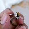 Tiger Eye 925 Sterling Silver Brown Gemstone Handmade Jewelry For Women