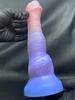 Realistic Silicone Dildo, 3 Color Stripe Design, Soft Skin Feel, Strong Suction Cup, Flexible Beginner-Friendly Couples Toy