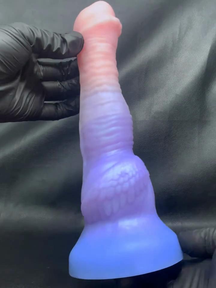 Realistic Silicone Dildo, 3 Color Stripe Design, Soft Skin Feel, Strong Suction Cup, Flexible Beginner-Friendly Couples Toy