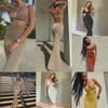 Spaghetti Maxi Dresse Strap Hollow Out Bodycon Dress Backless Cut Out Wrap Dress
