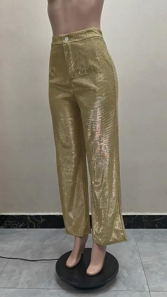 2025 Nové Dámské Společenské Módní Ležérní Kalhoty s Vysokým Pasem Retro Kalhoty s Širokými Nohavicemi Kalhoty s Vysokým Pasem Volné Ležérní Kalhoty