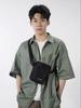 POLO Shoulder Bag for Men, Casual Crossbody Bag, Messenger Bag, Commuter Bag, Vertical Lightweight Phone Pouch, Black