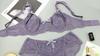 Europäisches und Amerikanisches Stil Dessous-Set mit Sexy Spitze Durchsichtiger Slip und Ein Push-up-BH zur Betonung Großer Brüste