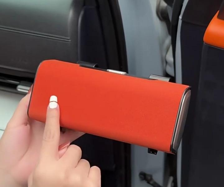 Anti-scratch Car Organizer Storage Box for Sun Visor Shockproof Protective Eyeglasses Case with Soft Velvet Glasses Lining Magnetic Lock Large