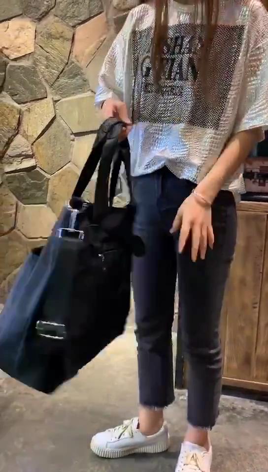 Oxford Bag Lightweight Short Distance Travel Bag Women Roomy Shoulder Bag Trendy Business Travel Luggage Bag Large Capacity Crossbody Handbag