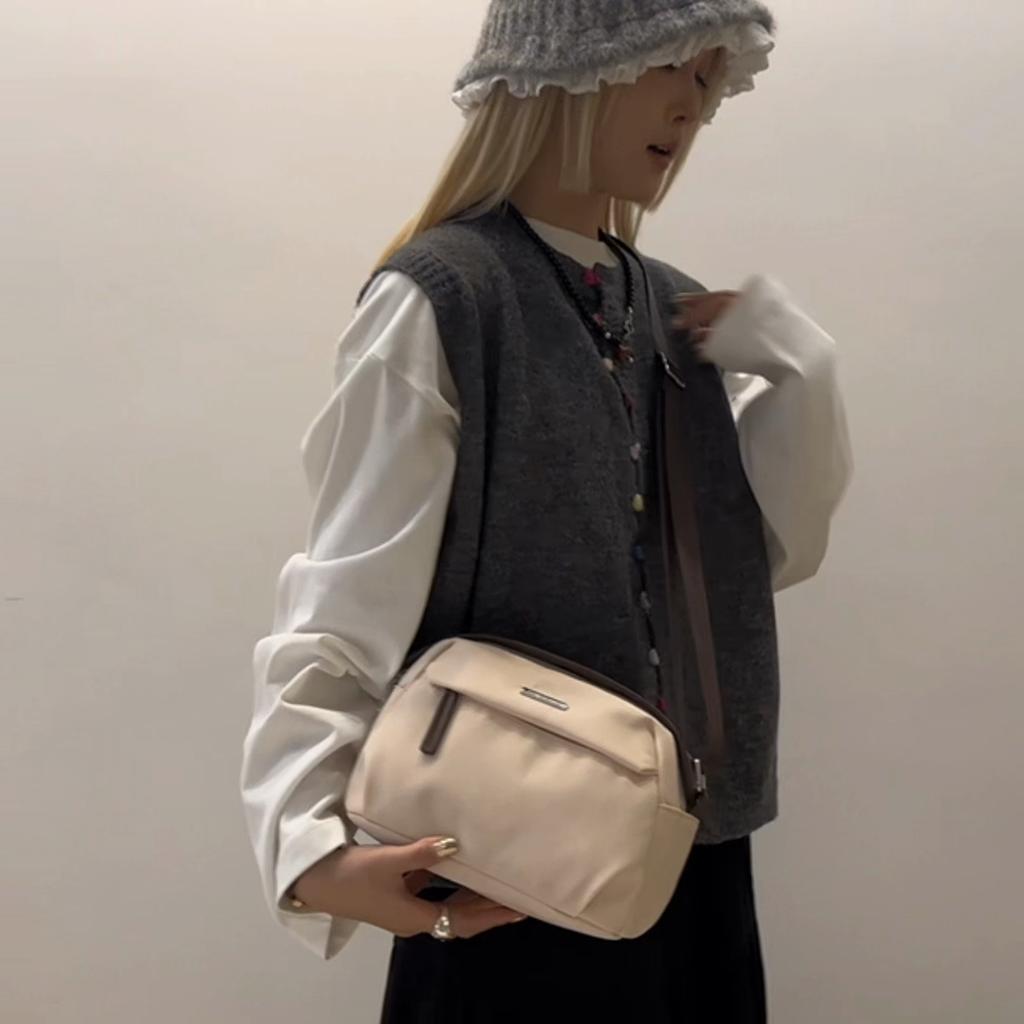 Crossbody Bag Women's Commuter Shoulder Bag Water-Repellent Multi-Compartment Large Capacity Mobile Phone Bag