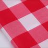 Rectangular Red Plaid Disposable Plastic Tablecloth, Waterproof Oilproof Table Cover for Outdoor Picnic, Kitchen, Holiday & Birthday Party Decoration