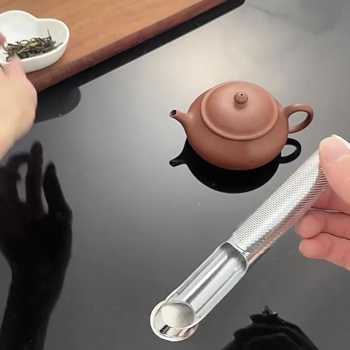 Colador de Té de Malla Extra Fina para Té a Granel Acero Inoxidable Mango Largo Infusor de Té Difusor para Té en Hojas Café Especias Bebidas