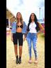 Stilige damejeans med blondeutskjæring og kontrastfarget slim fit, elegante, stretchy, skinny bukser med høy midje, trendy fritidsklær