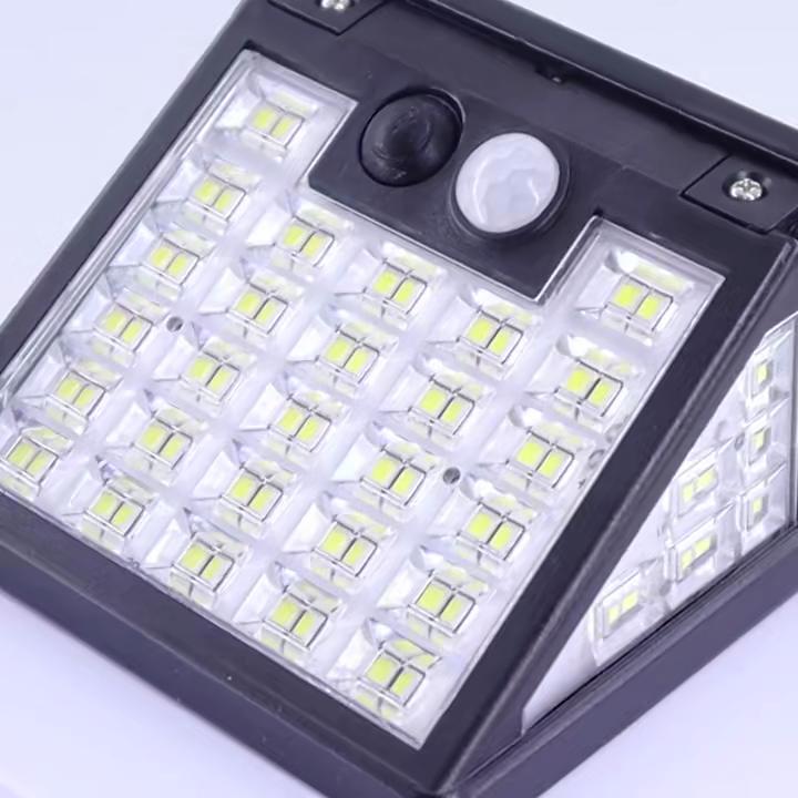 LED Motion Sensor Wall Lamp Solar Light Outdoor Garden Light 3 Lighting Modes Solar Fence Light Waterproof Solar Patio Lamp